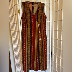 90s Button Front Tunic / Dress